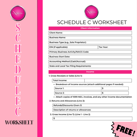 Schedule C Worksheet