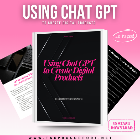 Using ChatGPT to Create Digital Products