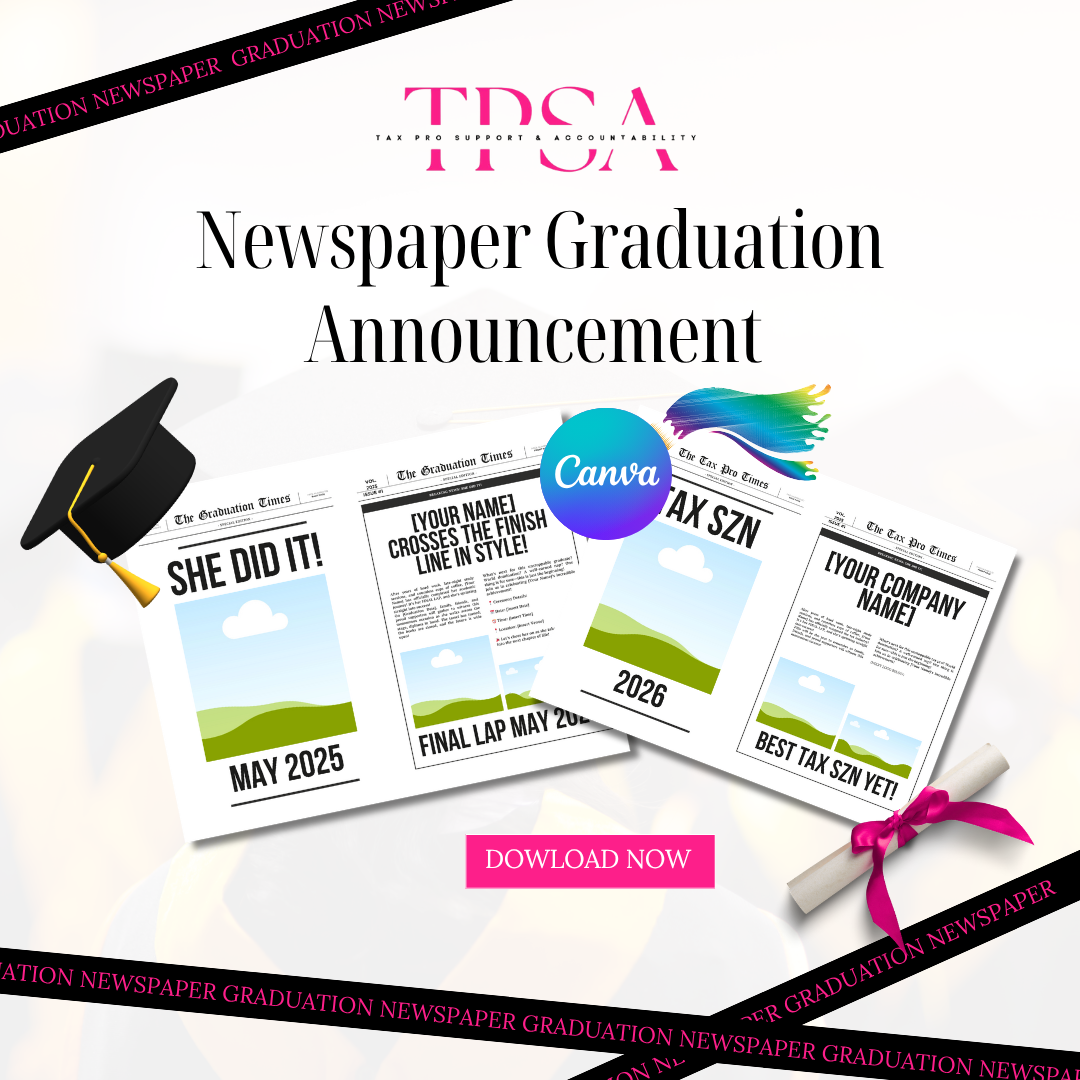 Newspaper Graduation Announcement