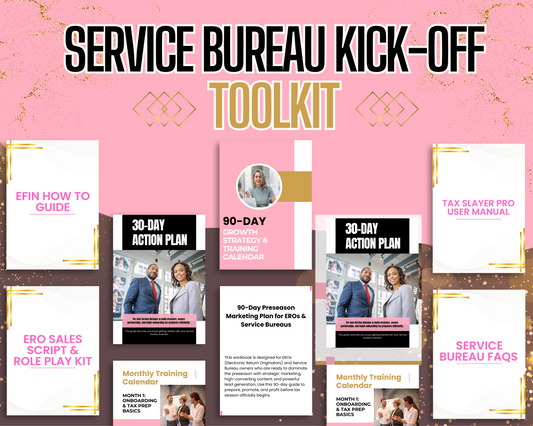 SERVICE BUREAU KICK OFF TOOLKIT
